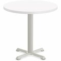 Special-T Table, Round, 36in Dia x 42in, Gray Base/White Top SCTSTAR236BHGWH